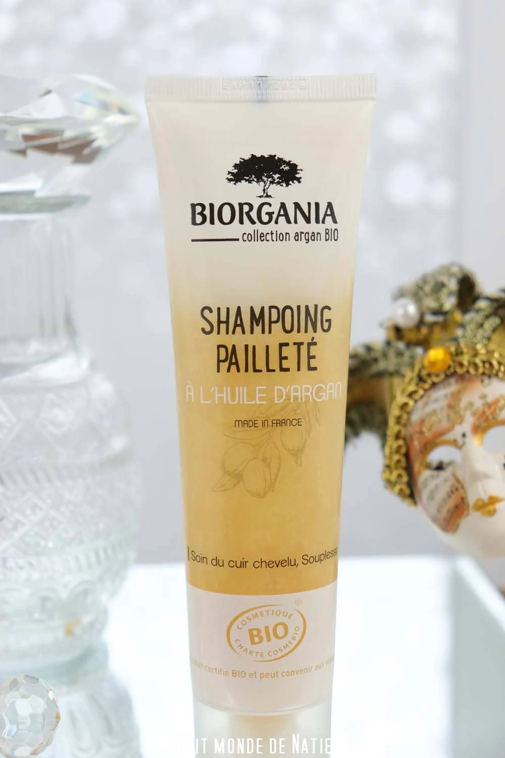 shampoing pailleté bio Biorgania