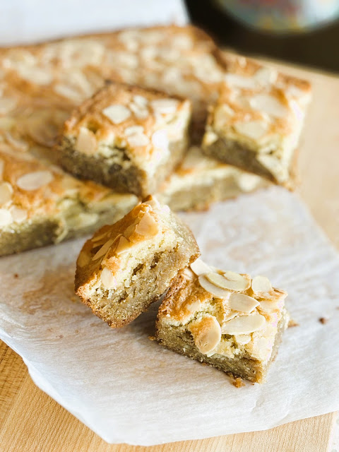 Almond Frangipane Blondies