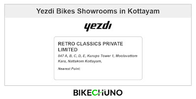 Yezdi Bike Showrooms in Kottayam