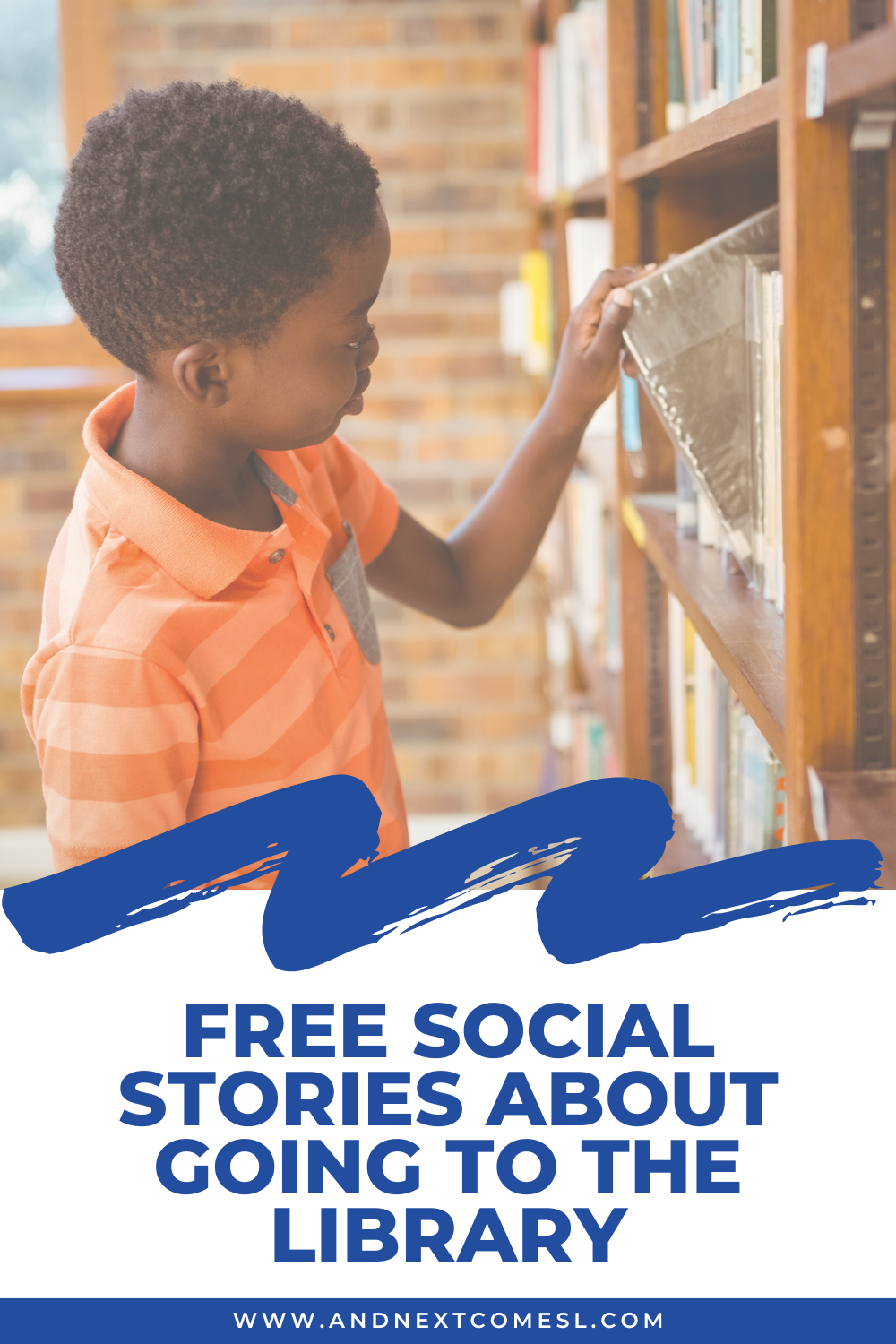 Free social stories about going to the library