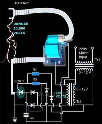 Build  A Homemade Fence Charger Energizer Circuit Explained 