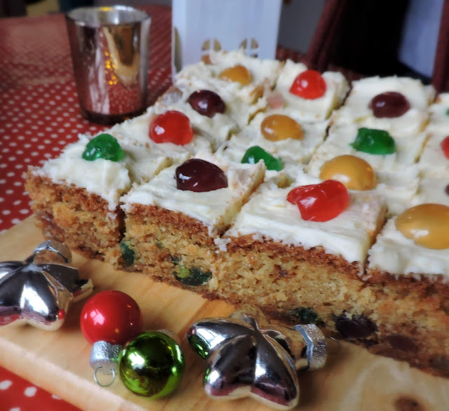 Cherry Cake Squares