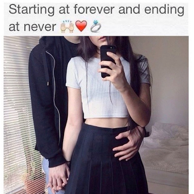 starting at forever and ending at never