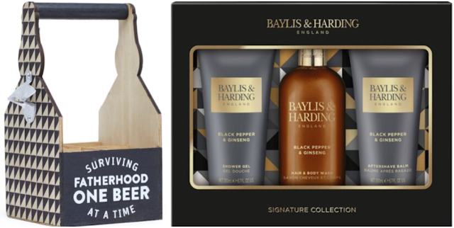 Bottle crate and Baylis and Harding set