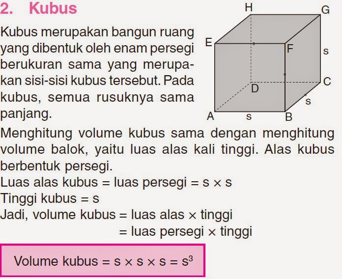 Rumus Menghitung Volume Kubus dan Balok; Soal Cerita tentang Volume Kubus dan Balok  Website 