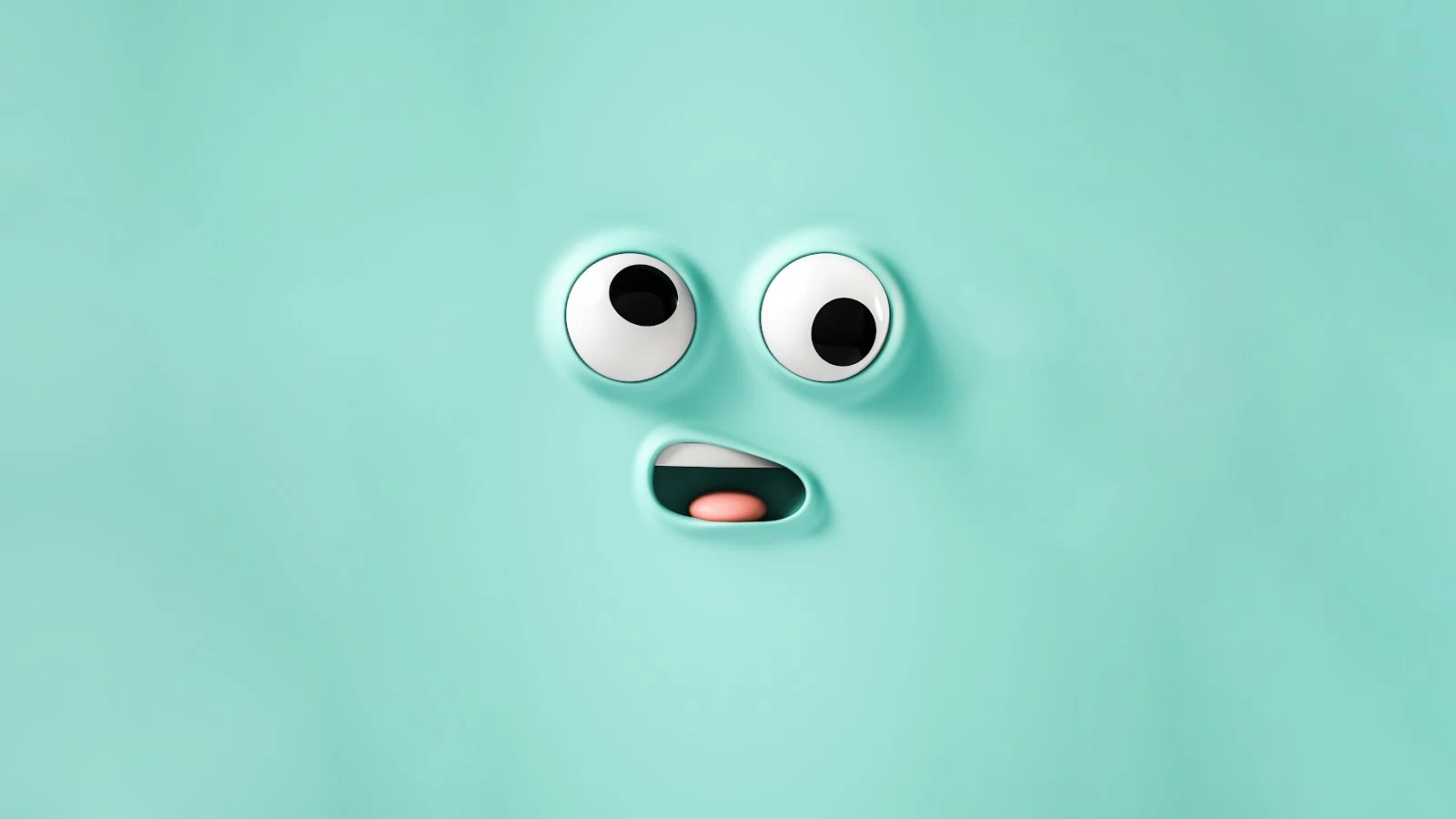 CUTE CONFUSING FACE ILLUSTRATION IMAGE IN 4K 3840X2160 PIXELS IN HIGH QUALITY TO USE AS WALLPAPER FOR PC