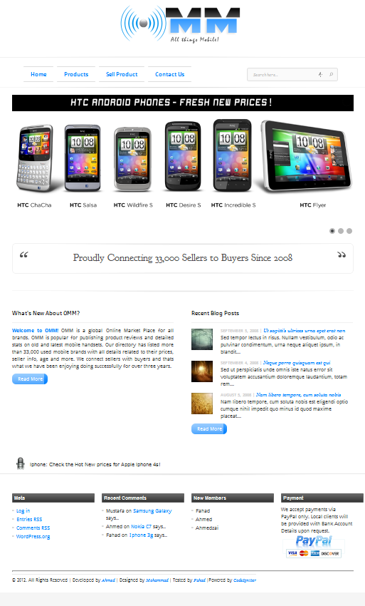 OMM- Online Mobile Market