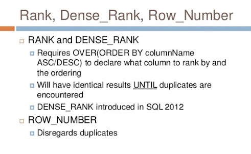 Second highest salary using RANK, ROW_NUMBER and DENSE_RANK