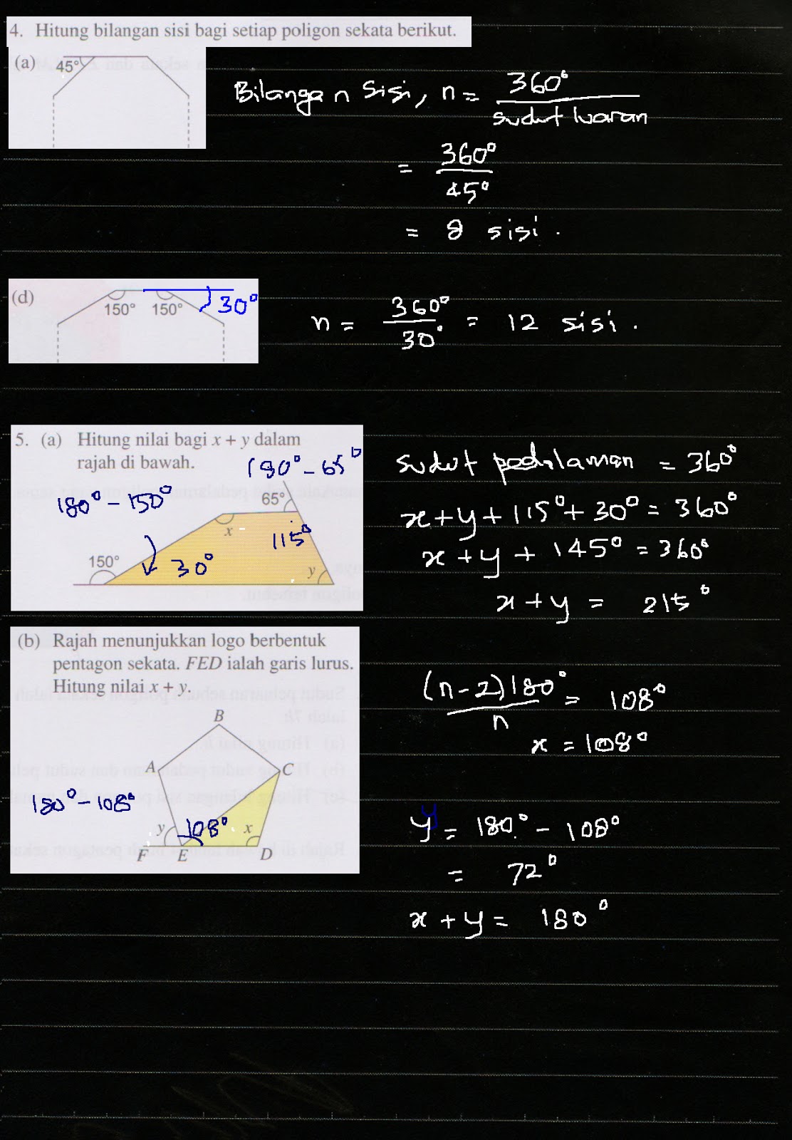 Cikgu Azman - Bukit Jalil: Bab 4 Poligon Matematik 