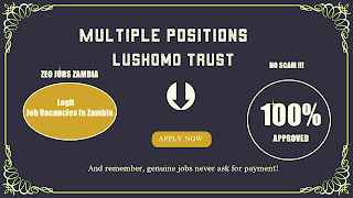 Multiple positions at Lushomo Trust, Grace Center