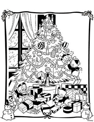 Disney Christmas Coloring Pages