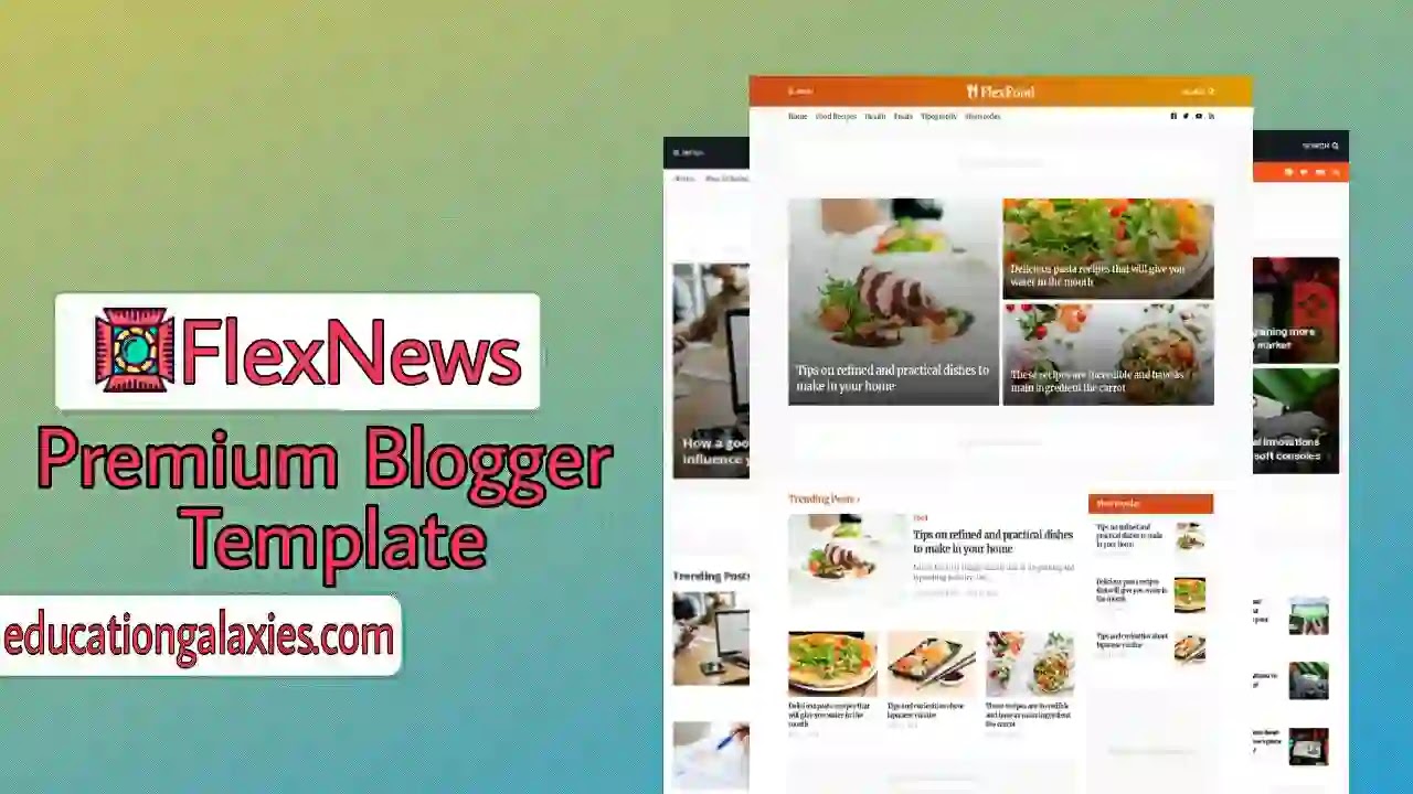 FlexNews Premium Blogger Template Free Download Now Latest
