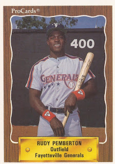 Rudy Pemberton 1990 Fayetteville Generals card