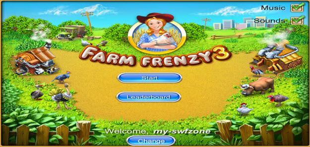 my swf zone, farm frenzy 3, flashgame