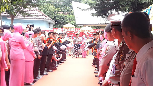 Pisah Sambut Polres Muara Enim Berlangsung Khidmat dan Meriah