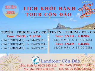 Tour Côn Đảo Trọn Gói Tết  - Landtour Côn Đảo