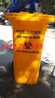 thùng đựng rác thải nguy hại 120 lít