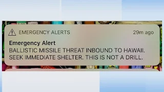 Hawaii false missile alert