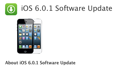 iOS 6.0.1 Update