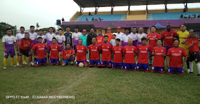 Asosiasi Perangkat Desa Seluruh Indonesia (APDESI) Kecamatan Mauk Kabupaten Tangerang mengadakan kegiatan pertandingan sepak bola persahabatan dengan APMPD Kabupaten Tangerang