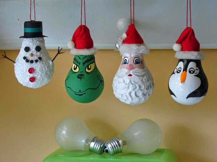 Ideas & Products: Light Bulb Christmas Ornaments