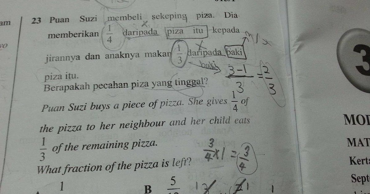 Soalan Mencabar Kbat Matematik Upsr Jawapan Part 1 Sayidahnapisahdotcom