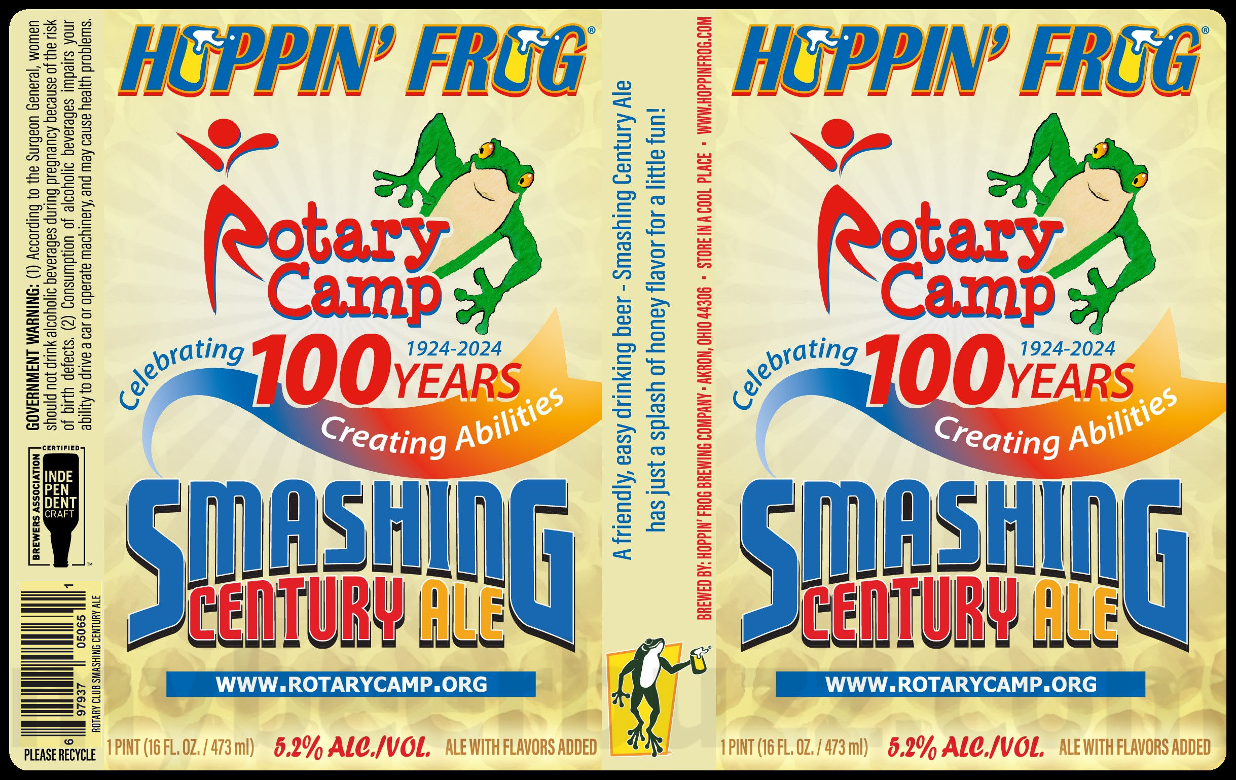 Hoppin’ Frog & Rotary Camp Team Up For Smashing Century Ale