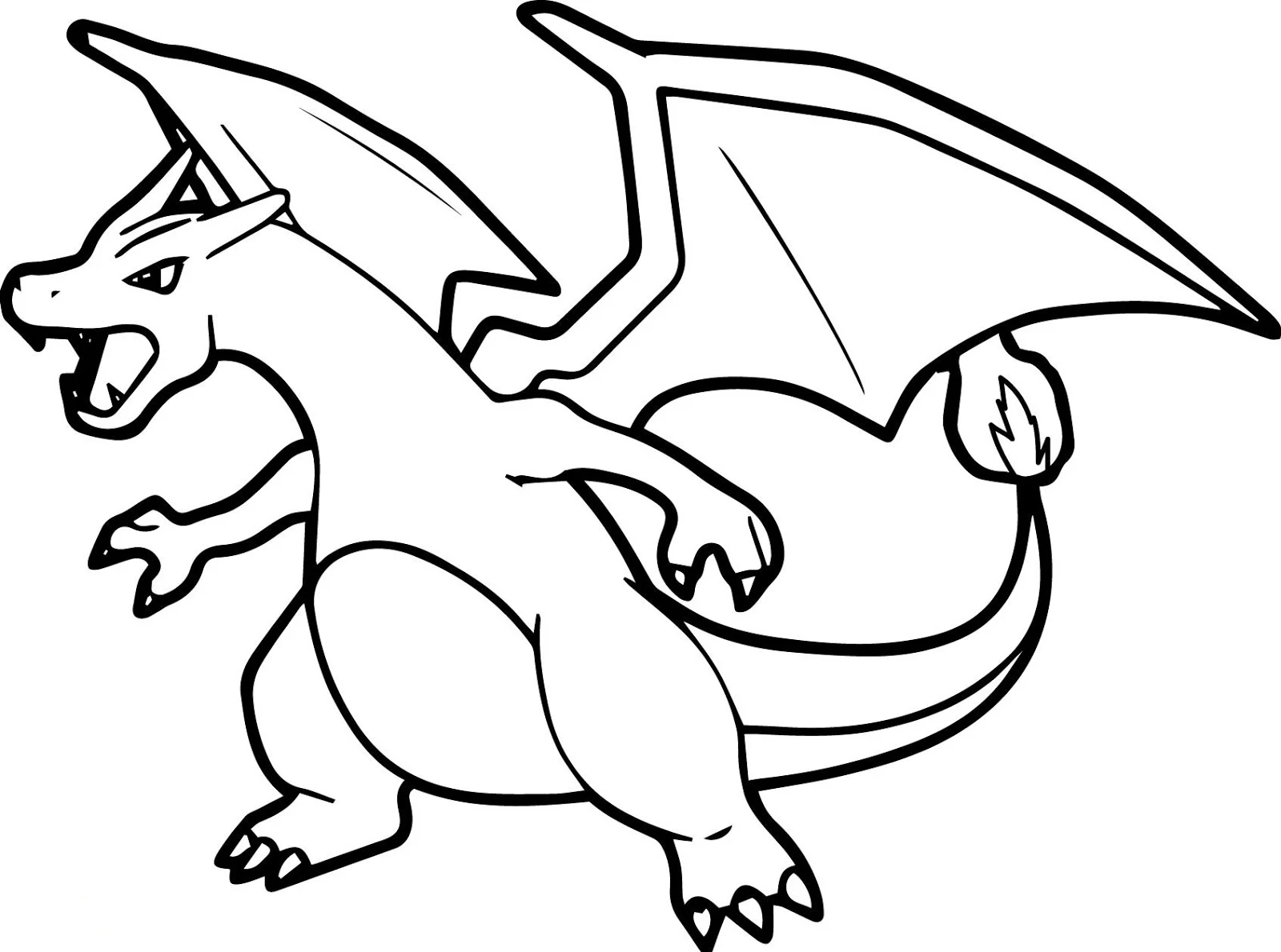 Charizard Pokemon Coloring Page Free Printable Coloring Pages for Kids