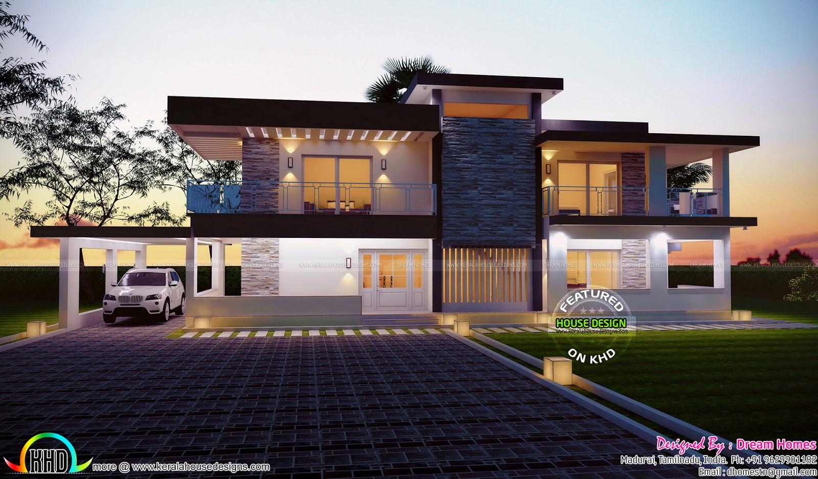 2685 square  feet  house  plan  and elevation Kerala home  