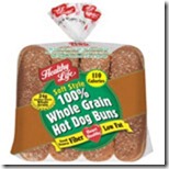 Whole grain hot dog buns