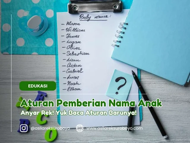 Aturan baru pemberian nama anak