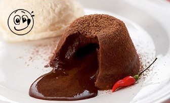 This hot chocolate cake recipe is known as petit gateau to chocolat chaud which looks delicious with ice cream 