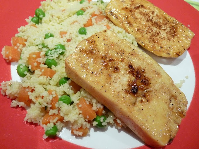 Glazed Caribbean Tofu with Rice and Peas Recipe | Healthy Tofu Recipe