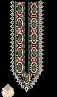 neckline kurti embroidery