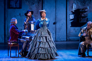 Quirijn de Lang, Nicholas Crawley, Kelebogile Besong, Nicholas Folwell - La Boheme - Grange Park Opera - photo credit Robert Workman