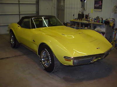 1970 Yellow Chevrolet Corvette Convertible