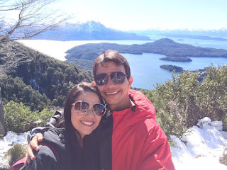 Paisagem do alto do Cerro Lopez em Bariloche