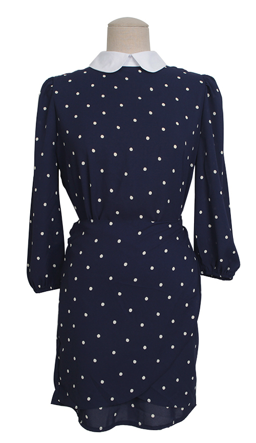 Dotted Peter Pan Collar Dress