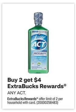 FREE Act Toothpaste CVS Deals 1/8-1/14