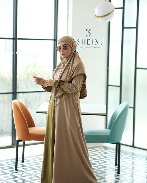 ALEV DRESS by Sheibu - Baju Muslim Gaya Dress Simple