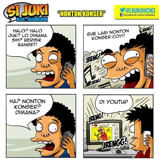 Gambar Lucu, cerita lucu, Komik si JukiGoresan Hati