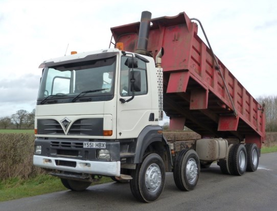 mobil dump truck Foden Alpha 3000 8 X 4 Steel Body