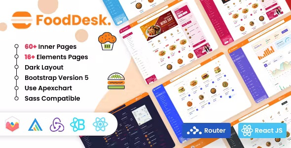 Best React Food Delivery Admin Dashboard Template
