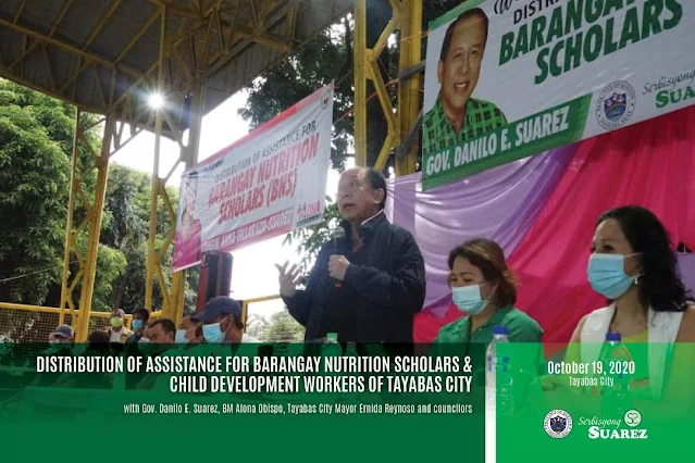 Pamamahagi ng assistance sa mga BNS at CDW ng lungsod ng Tayabas, isinagawa