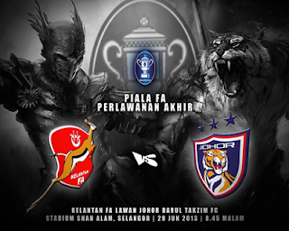 30,000 Tiket Final Piala FA untuk Kelantan dan Johor Darul Takzim