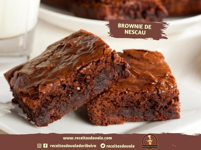 Receita de Brownie de Nescau