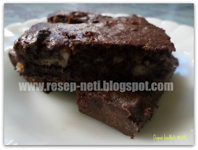 Resep brownies pisang di dapur kusneti @2015