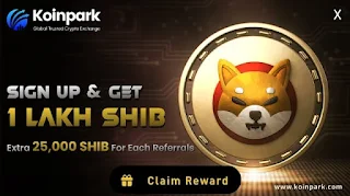Koinpark Up to 100000 SHIB Crypto No Deposit Bonus