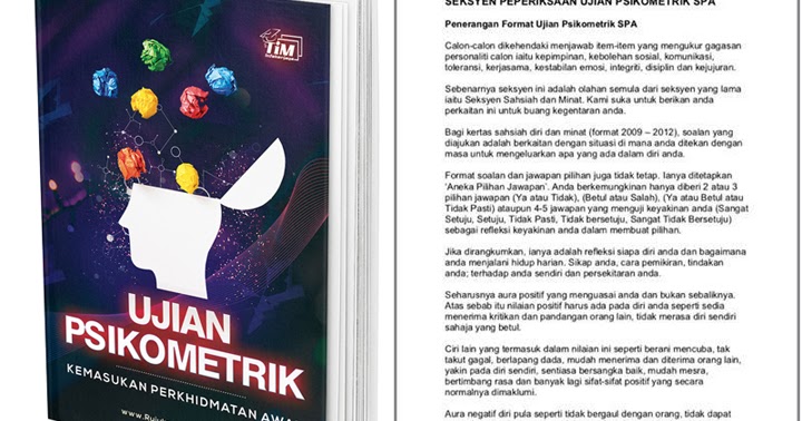 Sumber Rujukan Ujian Psikometrik 2019 - Rujukan PSEE 