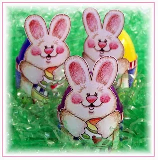 Retro Bunnies: Easter Egg Wrappers.